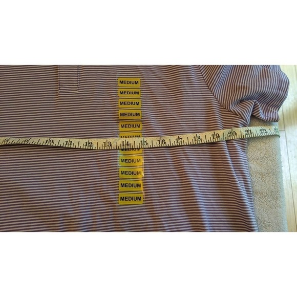 Member's Mark Purple & White Striped Medium Polo NWT - Picture 5 of 10